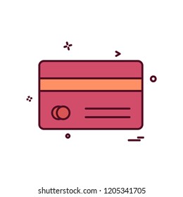 credit card icon design vector