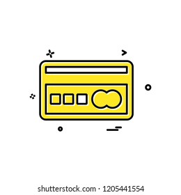 Credit card icon design vector