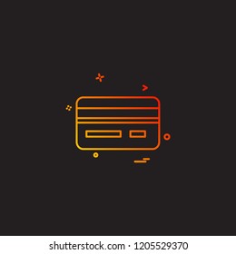 Credit card icon design vector
