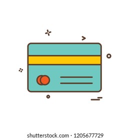 credit card icon design vector