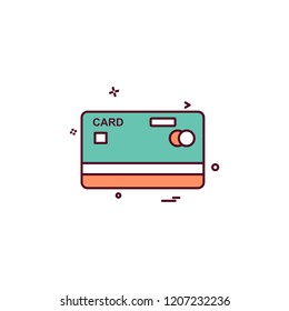 Credit card icon design vector 