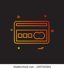 Credit card icon design vector