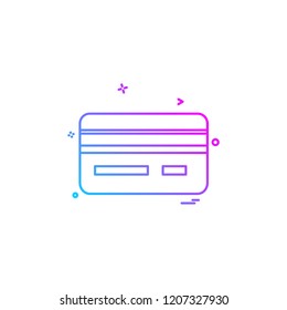 Credit card icon design vector 