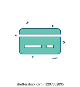 Credit card icon design vector 