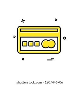 Credit card icon design vector