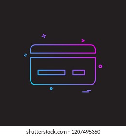 Credit card icon design vector 