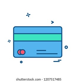 Credit card icon design vector