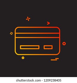 Credit card icon design vector