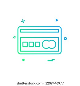 Credit card icon design vector