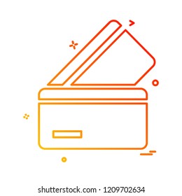 Credit card icon design vector