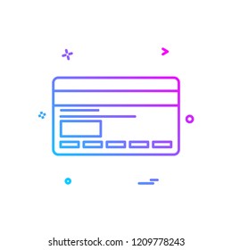 Credit card icon design vector