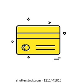 credit card icon design vector
