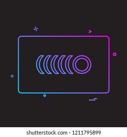 Credit card icon design vector 