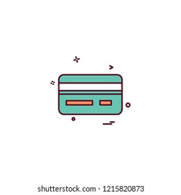 Credit card icon design vector