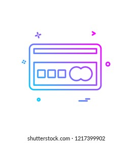 Credit card icon design vector