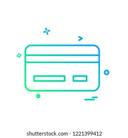 Credit card icon design vector