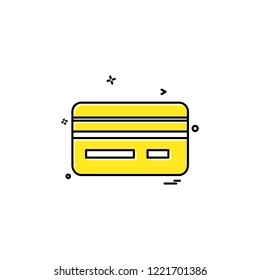 Credit card icon design vector 