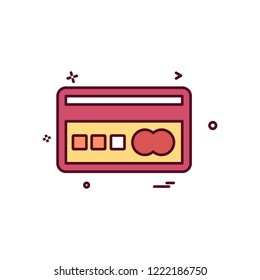 Credit card icon design vector