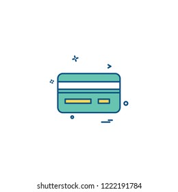 Credit card icon design vector