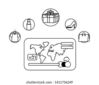 Credit card icon design vector illustration