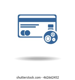 Credit card icon , edit or fixed concept.