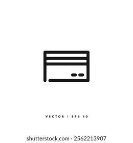 Credit Card Icon. Editable Stroke