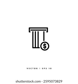 Credit Card Icon. Editable Stroke