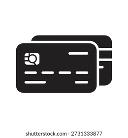 Icono de tarjeta de crédito para el pago electrónico y dinero plástico un símbolo para la transacción bancaria y compras financieras seguras