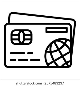 Credit Card Icon Element For Design