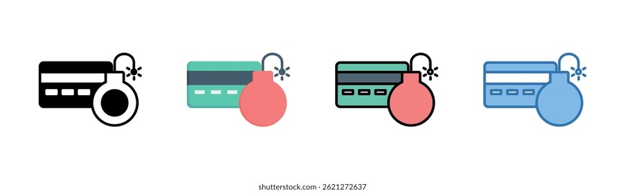 Credit Card Icon Element For Design