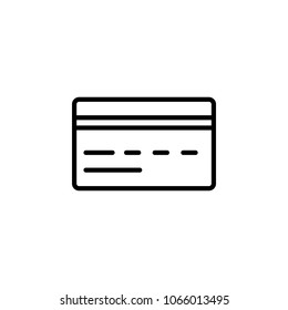 credit card icon. Element of simple icon for websites, web design, mobile app, info graphics. Thick line icon for website design and development, app development on white background