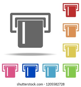 credit card icon. Elements of banking in multi color style icons. Simple icon for websites, web design, mobile app, info graphics