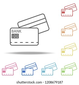 Credit card icon. Elements of Global Logistics in multi color style icons. Simple icon for websites, web design, mobile app, info graphics
