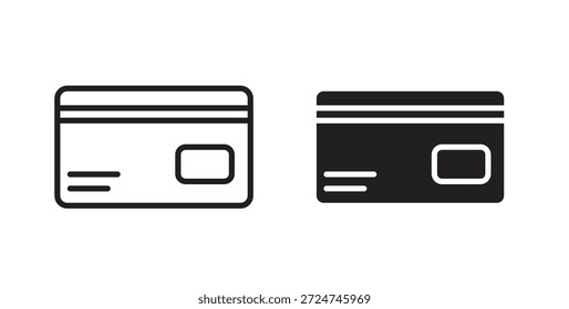 Icono de la tarjeta de crédito. cartel plano lleno para el concepto móvil y el Diseño web