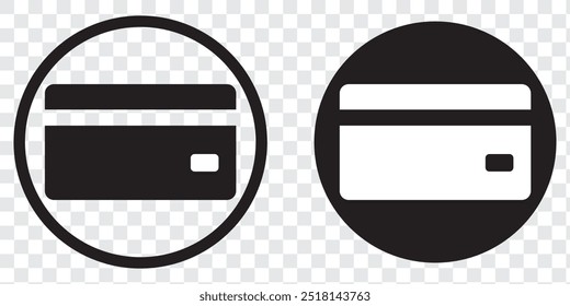 Credit card icon. Credit card icon for financial transactions and payments. EPS 10.