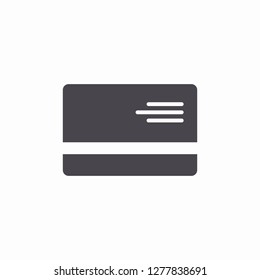 Credit Card Icon, Card Icon, Flat Icon