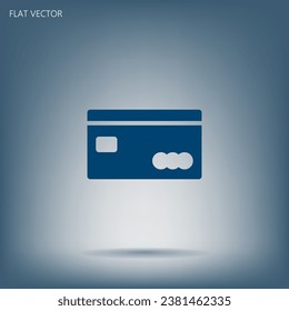 Credit Card Icon flat icon.