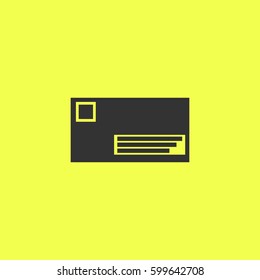 Credit card icon flat. Black pictogram on white background. Vector illustration symbol and bonus button