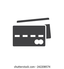 Credit card icon (flat design)
