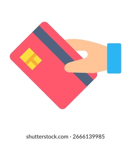 Icono de tarjeta de crédito Ilustración vectorial de diseño plano