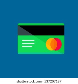 credit card icon flat disign
