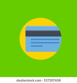 credit card icon flat disign