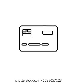 icono de tarjeta de crédito logotipo plano aislado símbolo