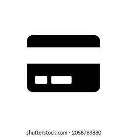 credit card Icon. Flat style design isolated on white background. Vector illustration