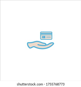 icono de tarjeta de crédito logotipo vectorial plano diseño de imagen de moda símbolo de señalización gráfico simple