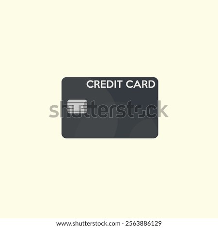 Credit card icon flat vector design