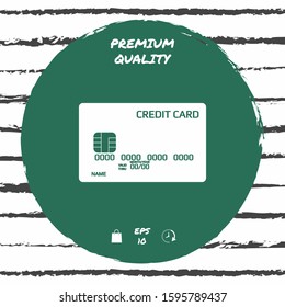 Credit card icon. Graphic elements for your design