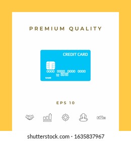 Credit card icon. Graphic elements for your design - Shutterstock ID 1635837967