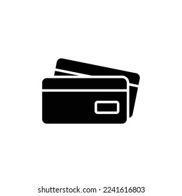 Credit card icon illustration. glyph icon style. suitable for apps, websites, mobile apps. icon related to finance. Simple vector design editable