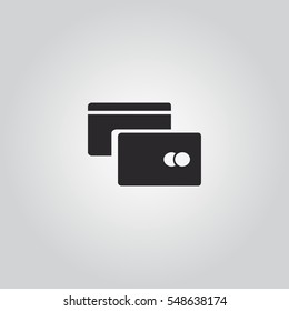 credit card icon illustration vector, for web and mobile design